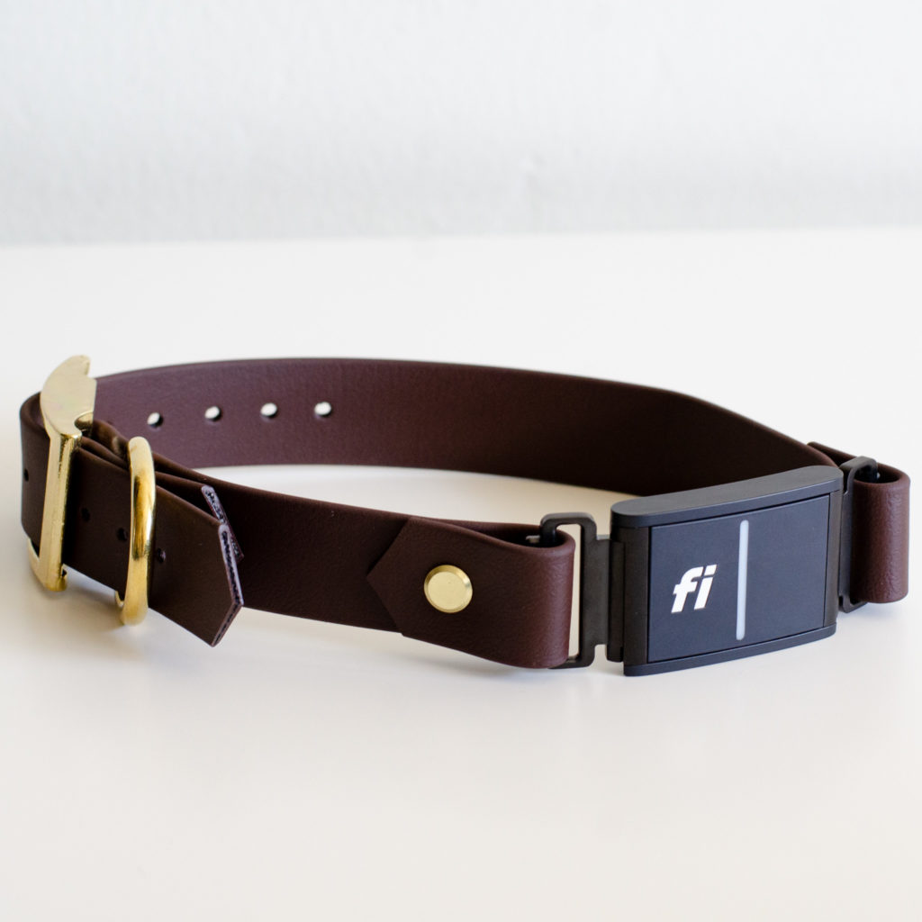 1" fi series 3 compatible collar in chocolate brown