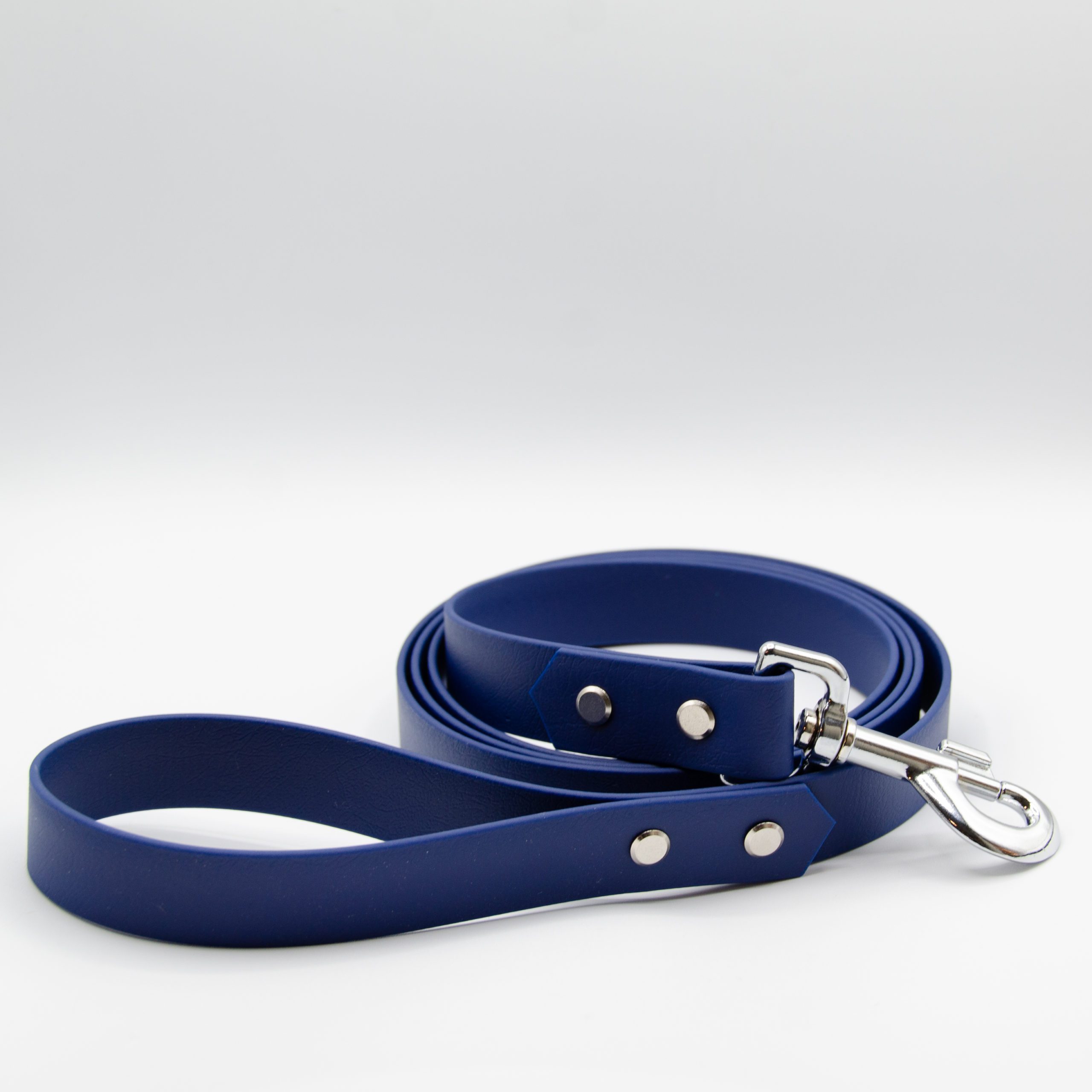 1" dark blue biothane everyday leash